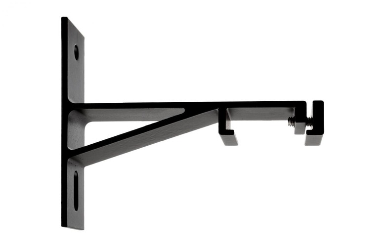 Lišty a příslušenství IVELA - IMPR 710106 Deko-Light 3-fázový kolejnicový systém - D Line/Dali držák na zeď, černá - LIGHT IMPRESSIONS - foto 1