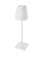 Na baterie - NV 9223401 Venkovní stolní lampa COLT bílý litý hliník a akryl LED 2W 3000K IP54 62st. 5V DC vypínač na těle USB kabel stmívatelné - NOVA LUCE