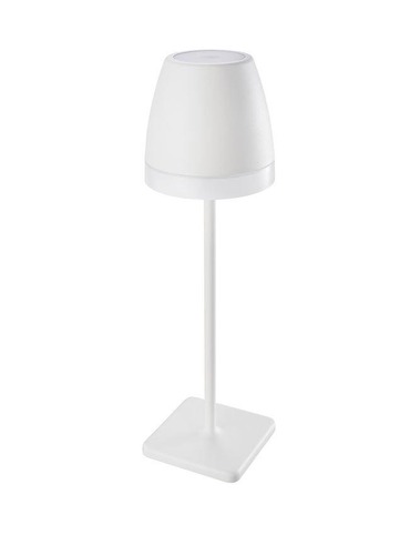 Na baterie - NV 9223401 Venkovní stolní lampa COLT bílý litý hliník a akryl LED 2W 3000K IP54 62st. 5V DC vypínač na těle USB kabel stmívatelné - NOVA LUCE - foto 1