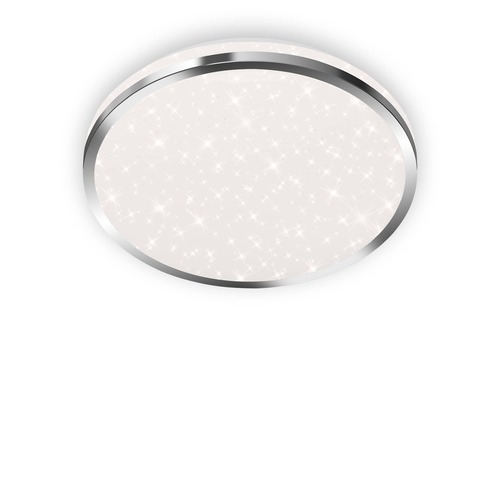 Kruhová - BRI 3403-018 LED stropní svítidlo hvězdné nebe, pr. 28 cm, 12 W, chrom - BRILONER - foto 1