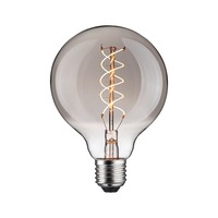E27 - P 29247 Rustic Shine Standard 230V LED Globe E27 Filament S-Form 4,2W 1800K stmívatelné kouřové sklo - PAULMANN