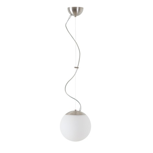 Koule - OS ISI72466 ISIS L1 PM-M závěsné plastové svítidlo kartáčovaná nerez / bílá IP40 3000 K 8W LED - OSMONT - foto 1