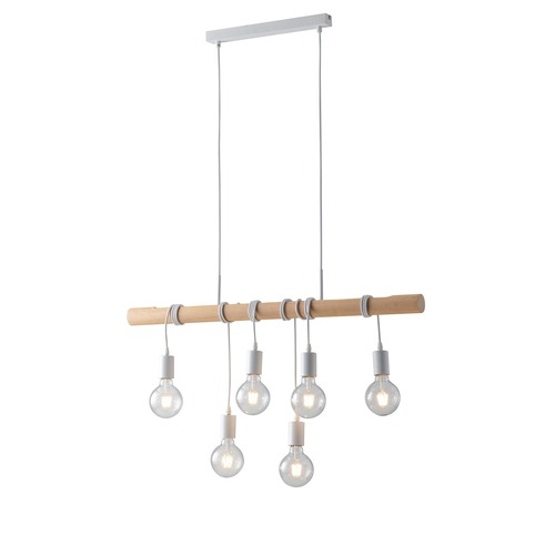 Dekorativní - FAN I-ARIZONA-S6 Závěsné svítidlo Arizona, bílé, 6 x E27, 90 x 120 cm - FANEUROPE - foto 1