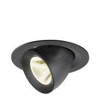 Kruhová - LA 1009577 NUMINOS® GIMBLE M Stropní vestavné svítidlo, 4000 K, 20°, černé - BIG WHITE (SLV)