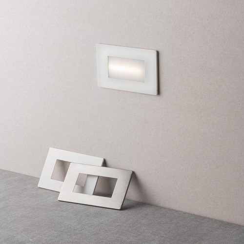 Zapuštěná - FAN INC-BOLT-503CCT Zápustné venkovní svítidlo LED Bolt, bílá/nikl/polykarbonát, 3 W, 350 lm, CCT, IP65, 10,7 x 3,25 x 6,7 cm - FANEUROPE - foto 1