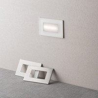 Zapuštěná - FAN INC-BOLT-503CCT Zápustné venkovní svítidlo LED Bolt, bílá/nikl/polykarbonát, 3 W, 350 lm, CCT, IP65, 10,7 x 3,25 x 6,7 cm - FANEUROPE