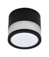 LED svítidla COB - LED COB Surface Downlight 12W ROUND ČERNÁ