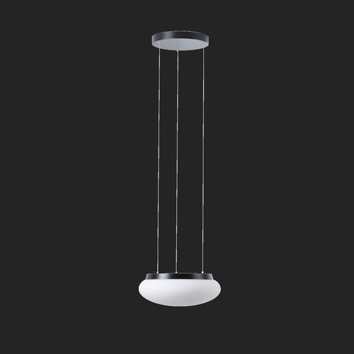 Kruhová - OS ARA70931 ARAKIS LE2 závěsné skleněné svítidlo černá / bílá IP40 4000 K 19W LED DALI (původní kód OS 70931) - OSMONT - foto 1