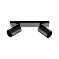 Bodová - IMPR 348248 Deko-Light stropní přisazené svítidlo Can Tilt hranaté, 2x 7,5 W GU10, černá - LIGHT IMPRESSIONS