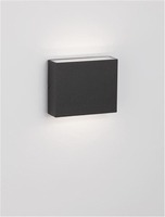 Nástěnná - NV 9492640 Venkovní nástěnné svítidlo DEWI antracitový hliník a čiré sklo LED 7.7W 3000K 220-240V 253st. IP65 světlo nahoru a dolů - NOVA LUCE