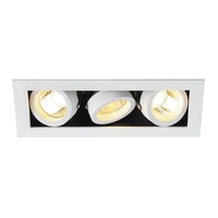 Hranatá - LA 115531 KADUX GU10 III matná bílá 230V GU10 3x50W - BIG WHITE (SLV)