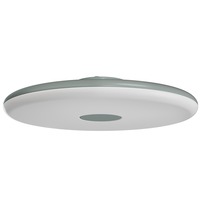 Kruhová - OS ZET60016 ZETA 2 FP stropní/nástěnné plastové svítidlo šedá / bílá - šedá IP40 3000 K 38W LED - OSMONT