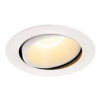 Kruhová - LA 1003737 VÝPRODEJ NUMINOS® MOVE DL XL vnitřní LED zápustné stropní svítidlo bílá/bílá 3000 K 40° otočné a výkyvné - BIG WHITE (SLV)
