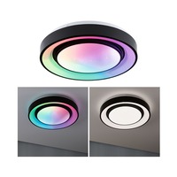 Kruhová - P 70544 LED stropní svítidlo Rainbow efekt duhy RGBW 230V 22W černá/bílá - PAULMANN