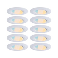 Koupelnová - P 98197 LED vestavné svítidlo Calla 10ks sada IP65 kruhové 90mm 30° 10x5W 230V CCT bílá mat - PAULMANN