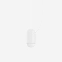 Dekorativní - LU ZL.L1.C20.60 Závěsné svítidlo CAPSULE 8,1W LED 3000K sklo bílá opál ZL.L1.C20.60 - LUCIS