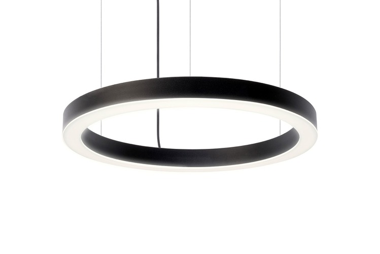 Kruhová - BPM 10217.45.PN.BK.SI.3K Závěsné svítidlo ALBERTA SOFT 29,6W 2994lm průměr 45cm černé - BPM - foto 1
