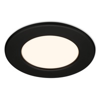 Kruhová - BRI 7049015 LED vestavné svítidlo, 11,5 cm, 6W, 600lm, černá - BRILONER