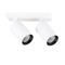 Hranatá - SLC SLC1365 Vestavné stropní LED svítidlo Art 2x10 W 220-240 V 3000 K stmívatelné 36° Ra90 bílé - TLG