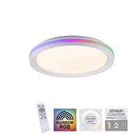 Kruhová - LD 15544-16 AKCE - Svítidlo přisazené RIBBON LED 24W 1100lm s dálkovým ovládáním RGB + CCT - LEUCHTEN DIREKT / JUST LIGHT