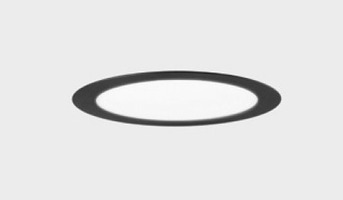 Kruhová - KHL K51702.04.RF.BK-BK.OP.ST.8.30 Zápustné svítidlo DISC Ø300mm černé 24W 3000K - KOHL-Lighting