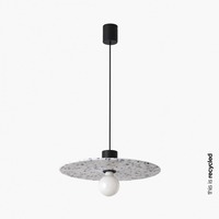 Dekorativní - FARO 68600-51 CONFETTI 400 závěsné svítidlo, recyklovaný marmoreal, pr. 45cm - FARO