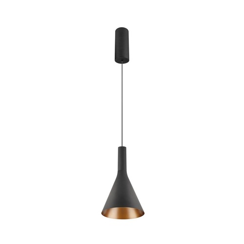 Kónická - LA 1010789 LALU® SET závěsné svítidlo, LED základna, CONE 15, PHASE, délka závěsu 200 cm, 2700/3000 K, 40°, černá - BIG WHITE (SLV) - foto 1