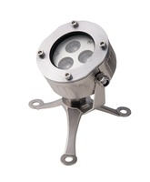 Reflektory - FAN LED-NEPTUNE-3P Venkovní reflektor LED NEPTUNE DC24V černá INOX 3 x 3 W RGB IP68 15,8 x 11,5 cm - FANEUROPE
