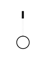 Kruhová - NV 9070165 Závěsné svítidlo CHANGE černý hliník a akryl LED 25W 230V 3000K IP20 stmívatelné - NOVA LUCE