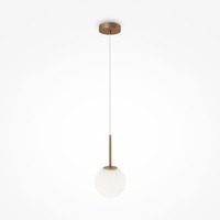 Koule - M MOD321PL-01G1 Závěsné svítidlo Basic form E14 40W bílá/zlatá kov/sklo - MAYTONI