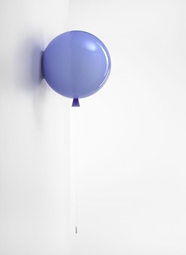 Dekorativní - BRO PC00880_012 Memory, nástěnné svítidlo modré lesklé, 1x15W E27, prům. 30cm - BROKIS C - foto 1