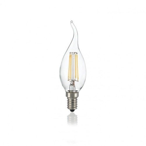 E14 - ILUX 153940 LAMPADINA CLASSIC E14 4W COLPO DI VENTO TRASP 4000K - IDEALLUX - foto 1