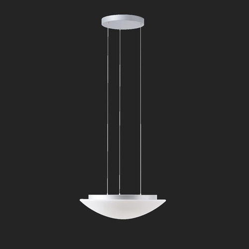 Kruhová - OS AUR67936 AURA LE5 závěsné skleněné svítidlo stříbrná / bílá IP40 4000 K 33W LED DALI (původní kód OS 67936) - OSMONT - foto 1