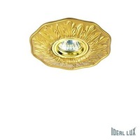 Kruhová - ILUX 115610 Zápustné svítidlo Ideal Lux Polka FI1 ottone 115610 mosazné - IDEALLUX