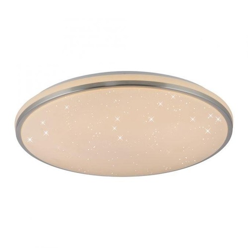 Kruhová - LD 14295-55 LED stropní svítidlo KYLE, ocel, kruhové, stmívatelné, hvězdné nebe, 49 cm, krokově stmívatelné, 3000K - JUST LIGHT - foto 1