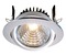 Kruhová - IMPR 565071 Kapego COB Downlight výklopný 12W 4000K kartáč.hliník 350m - LIGHT IMPRESSIONS