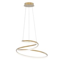 Dekorativní - FAN LED-COASTER-S-ORO Závěsné LED svítidlo COASTER zlatá, 60 W, 8000 lm, CCT, 60 x 150 cm - FANEUROPE