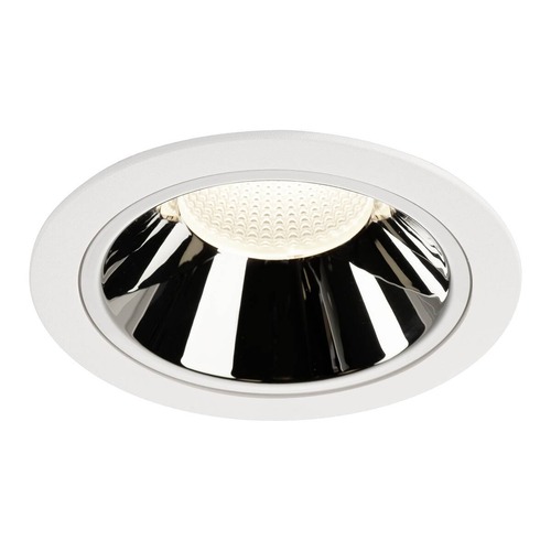 Kruhová - LA 1004050 NUMINOS® DL XL vnitřní LED zápustné stropní svítidlo bílá/chrom 4000 K 40° - BIG WHITE (SLV) - foto 1