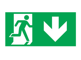 Spotřební materiál a příslušenství - Šipka dolů samolepky