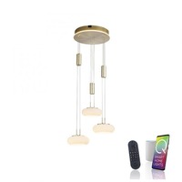 Vícečetná - PN 2078-60 Q ETIENNE závěsné svítidlo Smart Home mosaz kruhové 3 ramenné ZigBee 2700-5000K - PAUL NEUHAUS