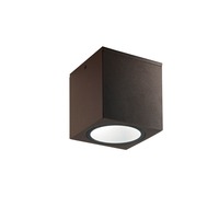 Přisazená - FAN I-CITIZEN-Q1-BRO Venkovní stropní svítidlo Citizen, corten, 1 x E27, IP54, 15 x 15 x 17 cm - FANEUROPE