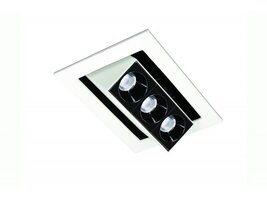 Hranatá - BPM 10212.RF.03.SQ.W-BK.B60.3K Svítidlo LENT MOTION bílá/černá LED 6W 60º 3000K 114x84mm (10212.RF.03.SQ.W-BK.B60.3K) - BPM