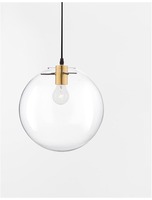 Koule - NV 9416925 Závěsné svítidlo MIRALE zlatý kov čiré sklo a černý PVC kabel E27 1x12W 230V IP20 bez žárovky - NOVA LUCE