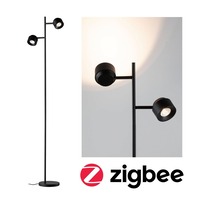Stojací lampy - P 79780 LED stojací svítidlo Smart Home Zigbee Puric Pane 2700K 2x3W černá - PAULMANN