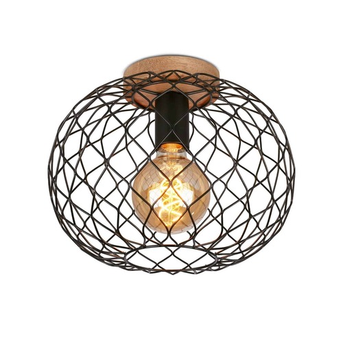 Dekorativní - BRILO 3037-015 Stropní svítidlo pr. 30 cm 1x E27 40W černá - BRILO - foto 1