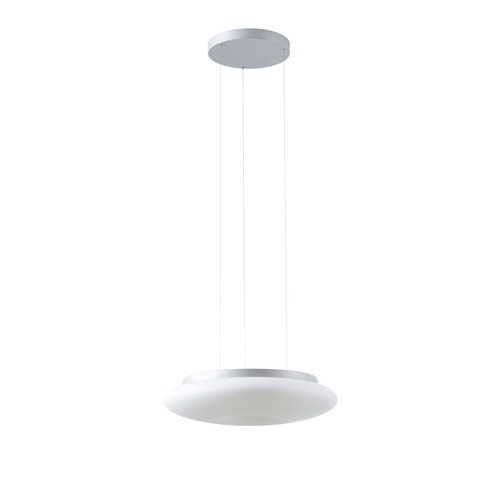 Kruhová - OS SAT67430 SATURN LE2 závěsné skleněné svítidlo stříbrná / bílá IP20 3000 K 31W LED DALI (původní kód OS 67430) - OSMONT - foto 1