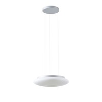 Kruhová - OS SAT67430 SATURN LE2 závěsné skleněné svítidlo stříbrná / bílá IP20 3000 K 31W LED DALI (původní kód OS 67430) - OSMONT
