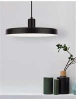 Kruhová - NV 540602 Závěsné svítidlo CHIOTO matná černá ocel zvenku lesklá bílá ocel uvnitř E27 1x12W IP20 bez žárovky - NOVA LUCE