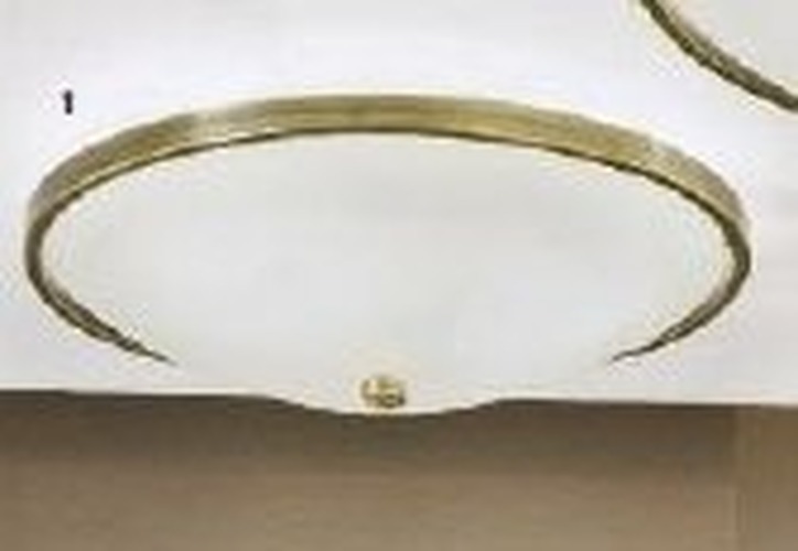 Kruhová - OR DL 7-531/40 PATI Stropní svítidlo 3x60W E27 patina/sklo, průměr 39,5cm - ORION - foto 1