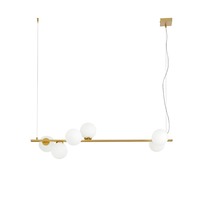 Dekorativní - FAN I-ENOIRE-S120-ORO Závěsné svítidlo Enoire, zlaté, 6 x E14, 120 x 150 cm - FANEUROPE